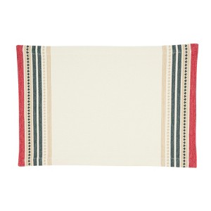 Saro Lifestyle Merry Pines Dobby Placemat (Set of 4), 13"x19", Multicolored - 1 of 4