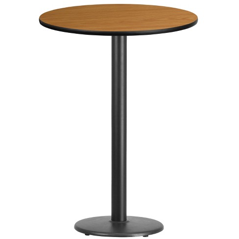 Flash Furniture 30'' Round Laminate Table Top With 18'' Round Bar ...