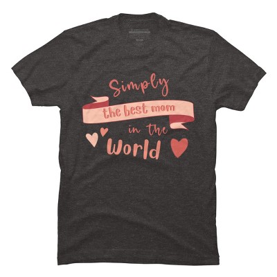 Men's Design By Humans Mother's Day Simply the Best Mom Banner By BoogieCreates T-Shirt