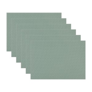 REGALWOVEN Leather Waterproof Wrinkle-resistant Non-slip Placemats 17 x 12 Inch 6 Pcs - 1 of 4