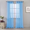 RT Designers Collection Cara Grommet Curtain Panel for Windows 54" x 84" Neon Blue - image 2 of 4