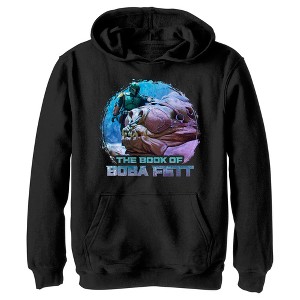 Boy's Star Wars: The Book of Boba Fett Rancor and Boba Pull Over Hoodie - 1 of 4