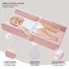 Modera Organic Cotton Contoured Baby Changing Pad w/ Waterproof Foam Mattress, Includes Soft Removable & Washable Cover, Safety Strap, Non-Slip Bottom - 3 of 4