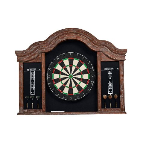 Barrington bristle dartboard cabinet with best sale wine storage & led lights