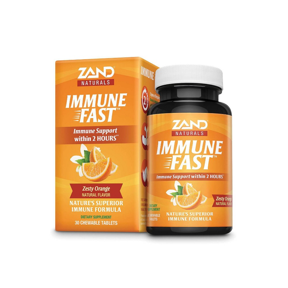 Photos - Vitamins & Minerals Zand Naturals Zesty Orange Immune Fast Chewables - 30ct