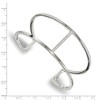 Chisel Stainless Steel Polished Preciosa Crystal Cuff Bangle - 2 of 3
