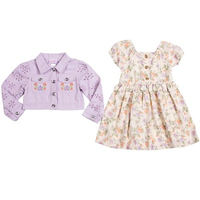 Little Lass Toddler Girl's 2-Piece Dress & Jacket Set