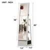 Kumasinova 62"/65" Full Length Mirror Jewelry Armoire,360° Rotating Standing Mirror with Lockable Storage(&Drawers),Mirror Full Length for Bedroom - 3 of 4
