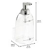 iDESIGN Sinkworks Kitchen Foaming Soap Dispenser and Sponge/Scrubby Caddy Organizer Clear/Brushed Nickel - 3 of 4