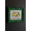 Wall Art – Dark Green Framed Acrylic Painting of Lemons in a Vase by Kalalou - 2 of 4