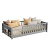 Twin Size Platform Bed Frame with Book Rack - ModernLuxe - 3 of 4