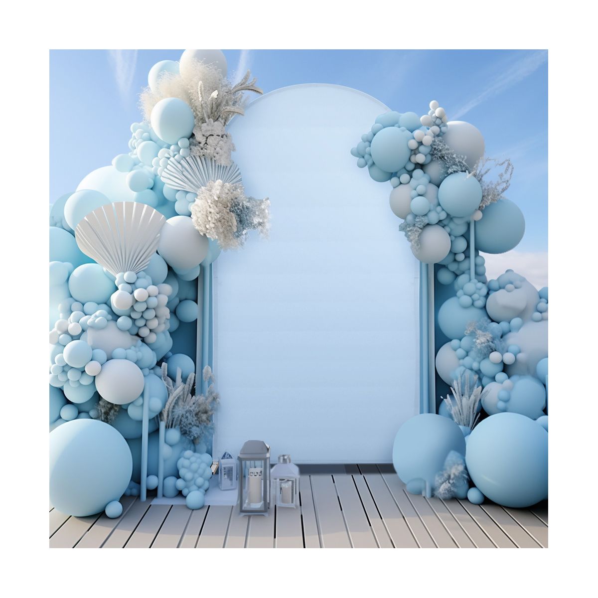 6.6ft Wedding Arch Cover Dual-Sided Color Round Top Arch Backdrop Stands with Zipper Elastic Backdrop Cover for Birthday Party Ceremony Banquet Decor - thumbnail 7