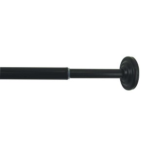 Versailles 1/2" Diameter Mini Tension Rod - Black - 1 of 4