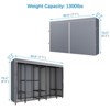 VIPEK V50C Extra Large Coverd Clothes Rack, Black Closet Rack with Gray  Upgarded Polyester Cover, Multi-Functional Wardrobe Closet Clothing Rack - 3 of 4