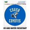 California State University San Bernardino Coyotes Logo Automotive Car Window Locker Circle Bumper Sticker - 2 of 4