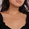 Dainty Gold Chain Choker Necklace 14K Gold Plated Handmade Cute Tiny Beaded Link Choker Necklace Delicate Simple Minimalist Choker Necklace for Women - 3 of 4
