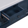 CAVINAS Storage Bench Shoe Rack with Drawers and Cabinets Removable Cushion for Entryway - 2 of 4