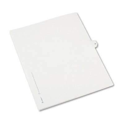 Avery Allstate-Style Legal Exhibit Side Tab Divider Title: 14 Letter White 25/Pack 82212