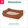 FurHaven Leather Look Cozy Couch Pet Bed for Dogs and Cats - 2 of 4