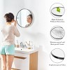 GlasFlength Decorative Wall Mirrors Full Length Mirrors Circular Wall Accent Mirror Stylish Frame For Multi Room, Black, 20"*20"*0.7" - 4 of 4