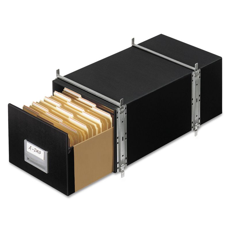 Bankers Box STAXONSTEEL Storage Box Drawer Legal Steel Frame Black 6/Carton 00512, 1 of 5