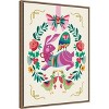 Amanti Art Woodland Animals Christmas Wreath by Rachel Lee 3 Birdies Studio Canvas Art Framed - 2 of 4