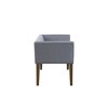 Sapphtopaz Upholstered Ottoman Bench with Nailhead Trim, Low Back Accent Bench with Flared Arms, Upholstered Bedroom End Bench - 4 of 4