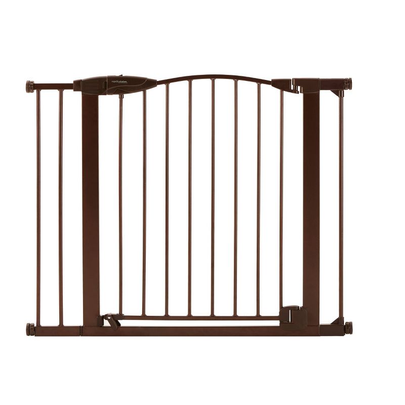 Toddleroo by North States Stone Arch Auto Close Gate - Bronze, 1 of 8