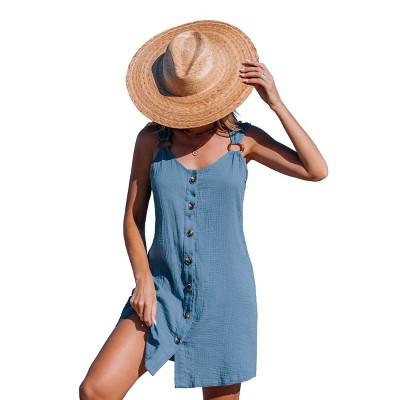 Women's Breezy Button-Down Denim Dress for Summer Days - Cupshe