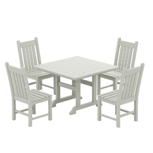 WestinTrends 5 Piece Outdoor Patio Dining Set Outdoor Square Table and Chair Set - 1 of 4