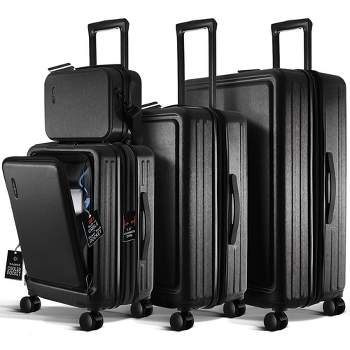 TravelArim 4 Piece Hard Shell Luggage Set with Spinner Wheels, Expandable Large Suitcases with TSA Lock