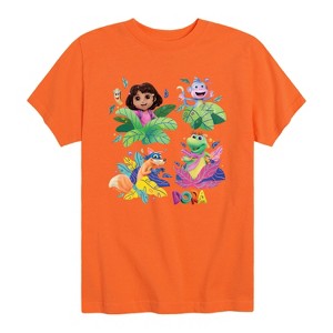 Boys' - Dora the Explorer - Swiper, Isa, And Boots Short Sleeve Graphic T-Shirt - 1 of 4