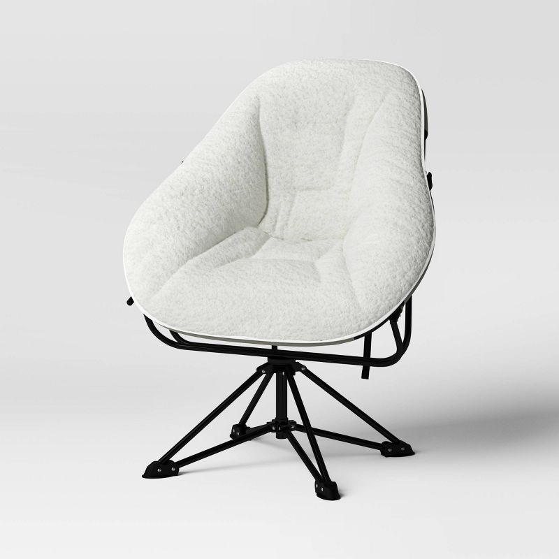 Padded Hex Swivel Chair Cream - Room Essentials&#8482;, 1 of 7