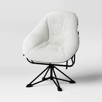 Padded Hex Swivel Chair Cream - Room Essentials™