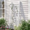 Dura-Trel Wellington 28"x75" Indoor Outdoor Garden Trellis Plant Support for Vines & Climbing Plants, Flowers, & Vegetables w/Ground Stakes White - 4 of 4