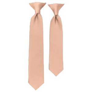 Solid Color Pre-tied Clip On Necktie For Boy - 1 of 4