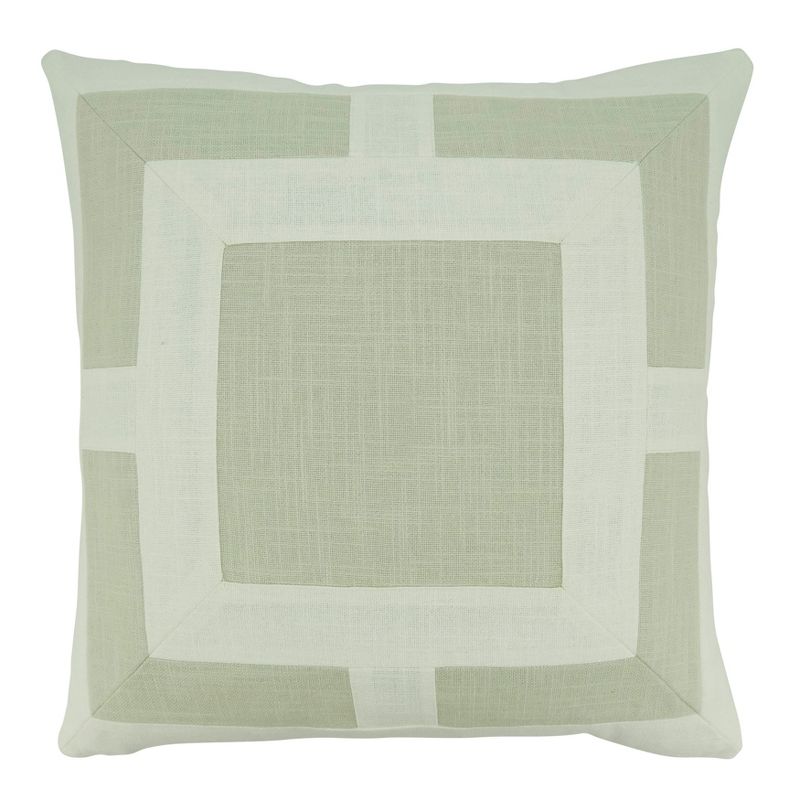 Saro Lifestyle Geometric Design Throw Pillow with Poly Filling, 1 of 4