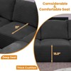EMPIRE DIGILABS L-Shaped Cloud Sectional Sofa with Deep Seat,No Assembly Required,Modular Couches Sleeper for Living Room,Bedroom,Apartment, BLACK - 4 of 4