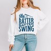 Simply Sage Market Women's Graphic Sweatshirt Hey Batter Batter Wavy - 2 of 4