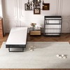Folding Rollaway Guest Bed with Memory Foam Mattress and Side Storage Pocket - 3 of 4