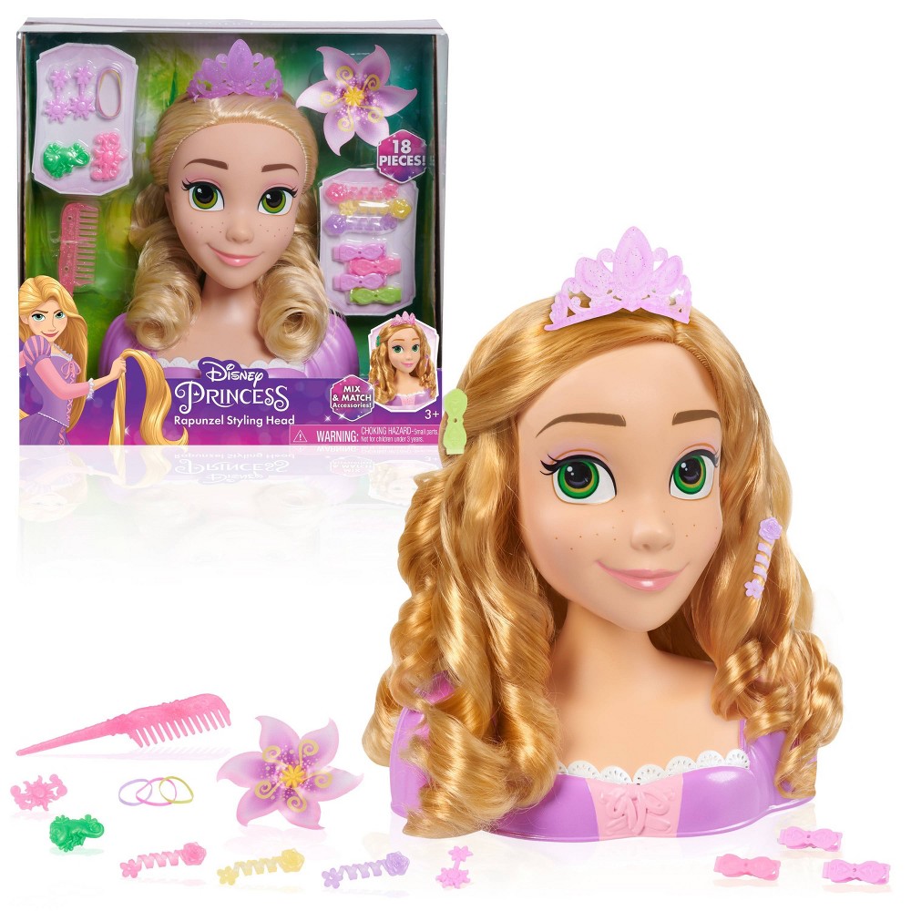 Photos - Doll Disney Princess Rapunzel Styling Head