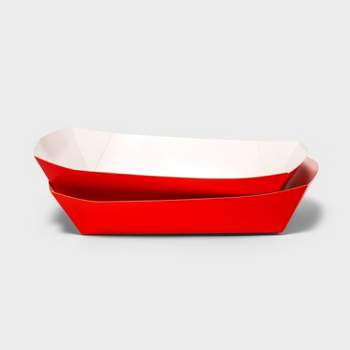 10ct Paper Hot Dog Boats Red - Sun Squad™