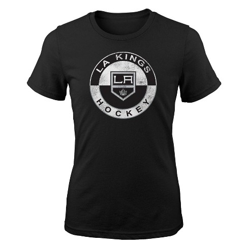 NHL Los Angeles Kings Women's Gray Short Sleeve Fashion T-Shirt - M