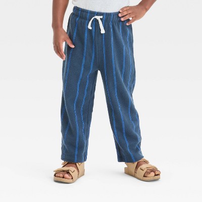 Grayson Mini Toddler Boys' Ribbed Pull-On Pants - Blue