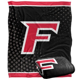 Fairfield University Logo Dots Silky Touch Blanket White 50x60 - 1 of 4