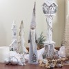 Northlight Tall Cone Gnome with Buttoned Plaid Christmas Tree Figure - 22" - Gray and Brown - 2 of 3