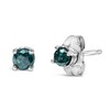 Haus of Brilliance Silver 0.15 Cttw Round Brilliant-Cut Diamond Classic 4-Prong Stud Earrings - 2 of 4