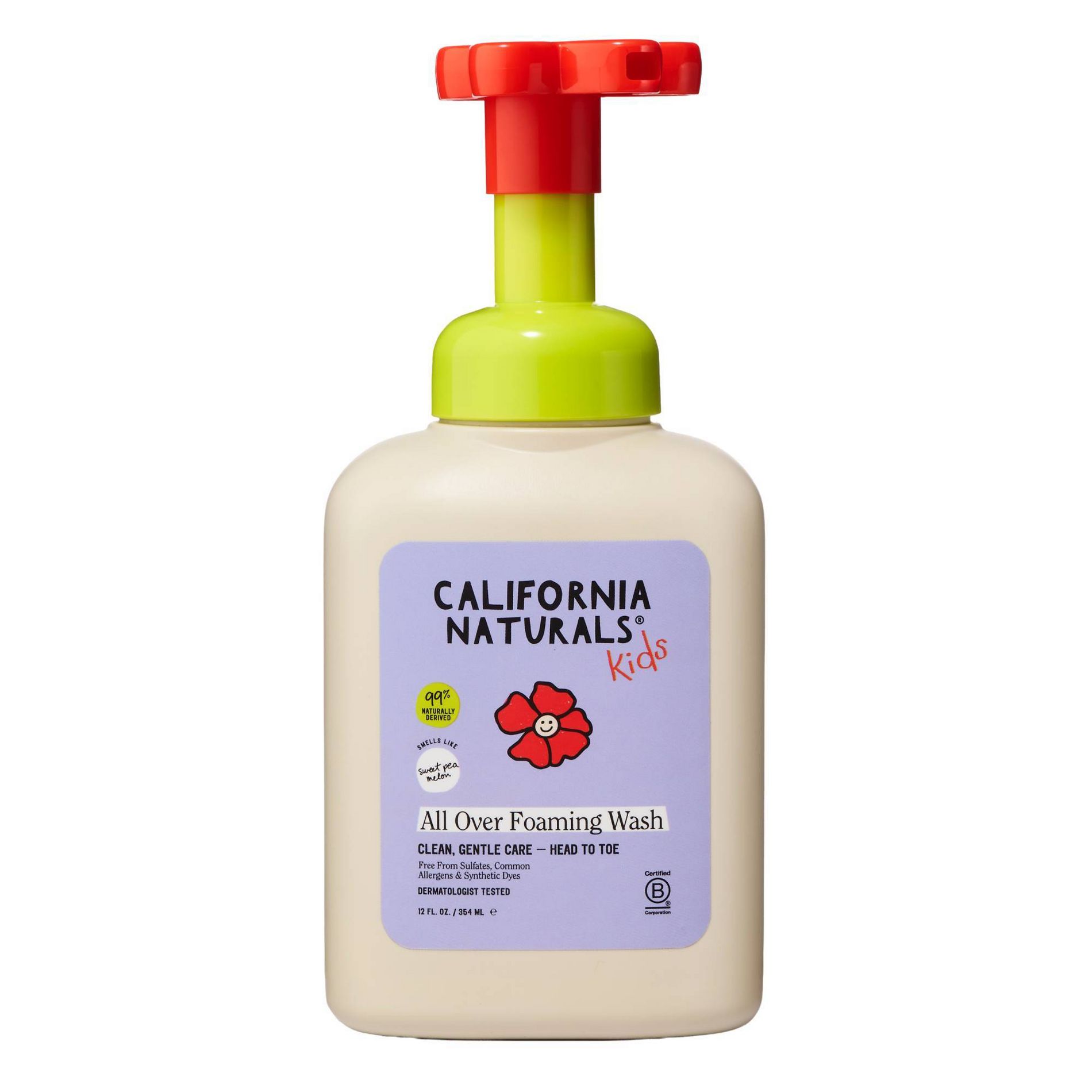 California Naturals Kid's Foaming 2 in 1 Hair & Body Wash - 12.5oz