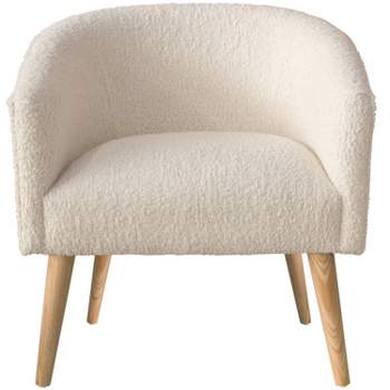 Skyline Furniture Deco Chair in Sheepskin Natural Cream
