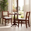 Tangkula 2PCS Rattan Dining Chairs Upholstered Kitchen Chairs w/ Rubber Wood Frame - 2 of 4
